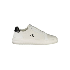 Calvin Klein White Leather Men Sneaker - Sneakers