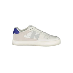 Calvin Klein White Leather Mens Sneaker - Sneakers