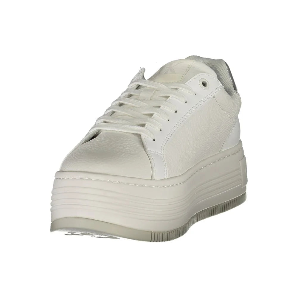 Calvin Klein White Leather Women Sneaker