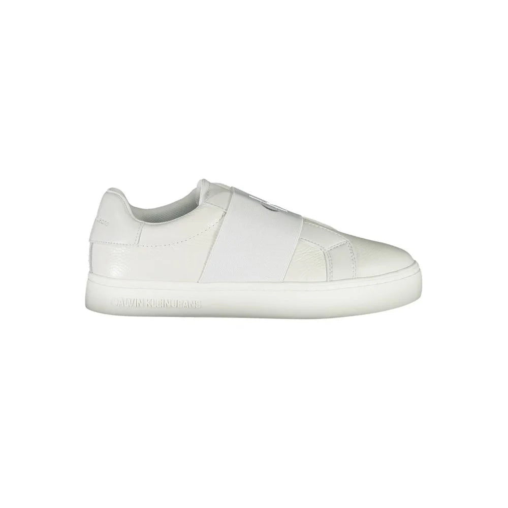 Calvin Klein White Leather Women Sneaker - Sneakers