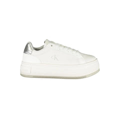 Calvin Klein White Leather Women Sneaker - Sneakers