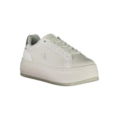 Calvin Klein White Leather Women Sneaker - Sneakers