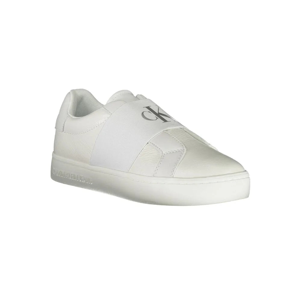 Calvin Klein White Leather Women Sneaker - Sneakers