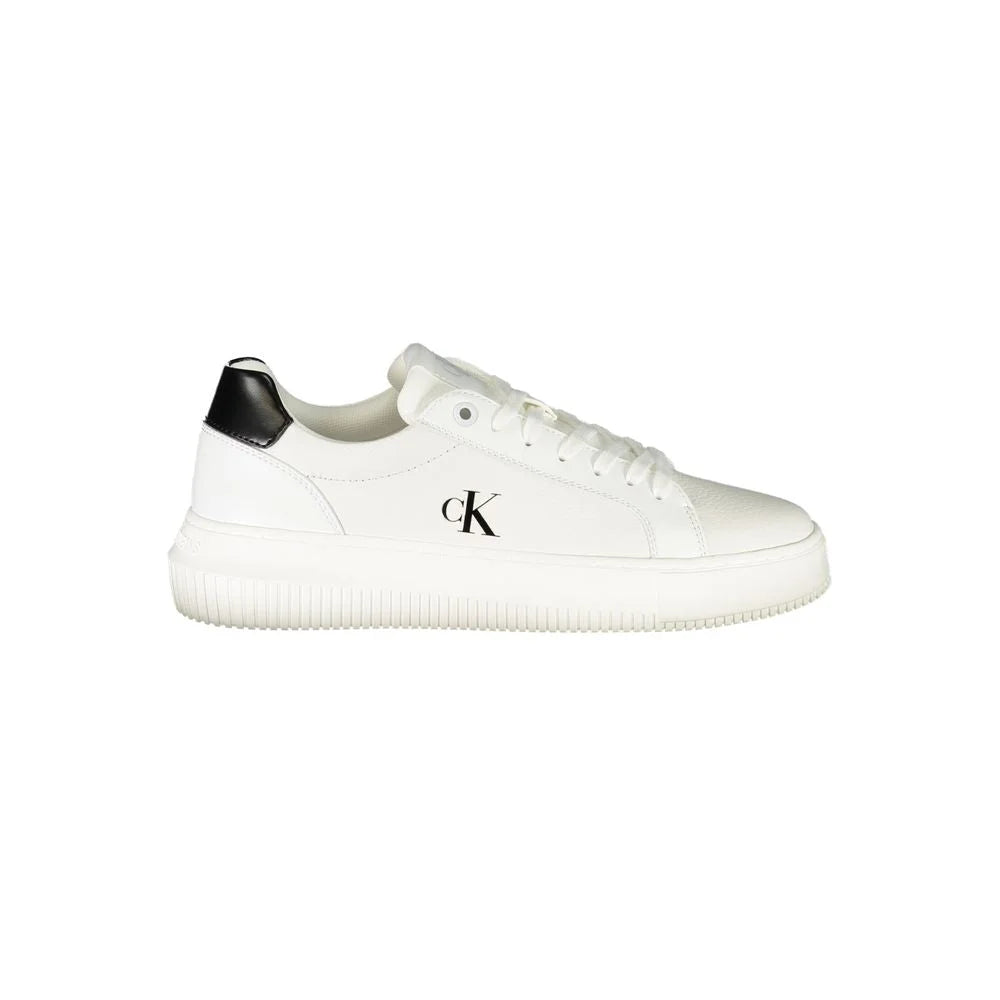 Calvin Klein White Leather Women Sneaker - Sneakers