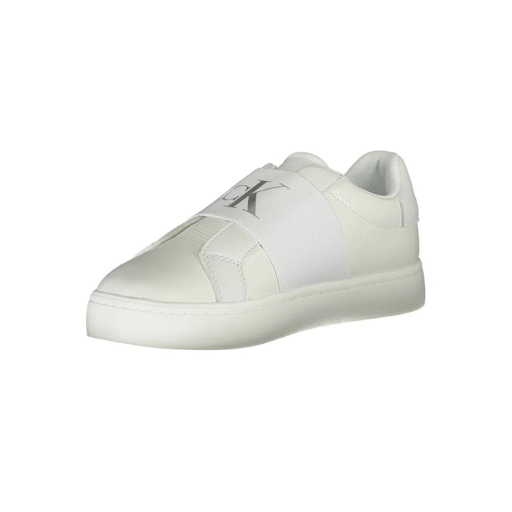 Calvin Klein White Leather Women Sneaker - Sneakers