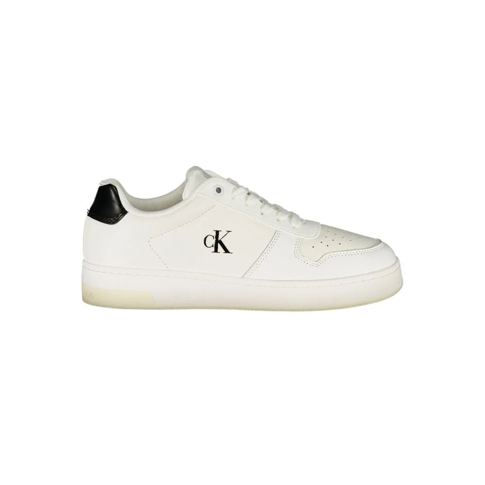 Calvin Klein White Leather Women Sneaker - Sneakers