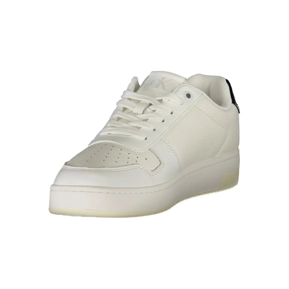 Calvin Klein White Leather Women Sneaker - Sneakers