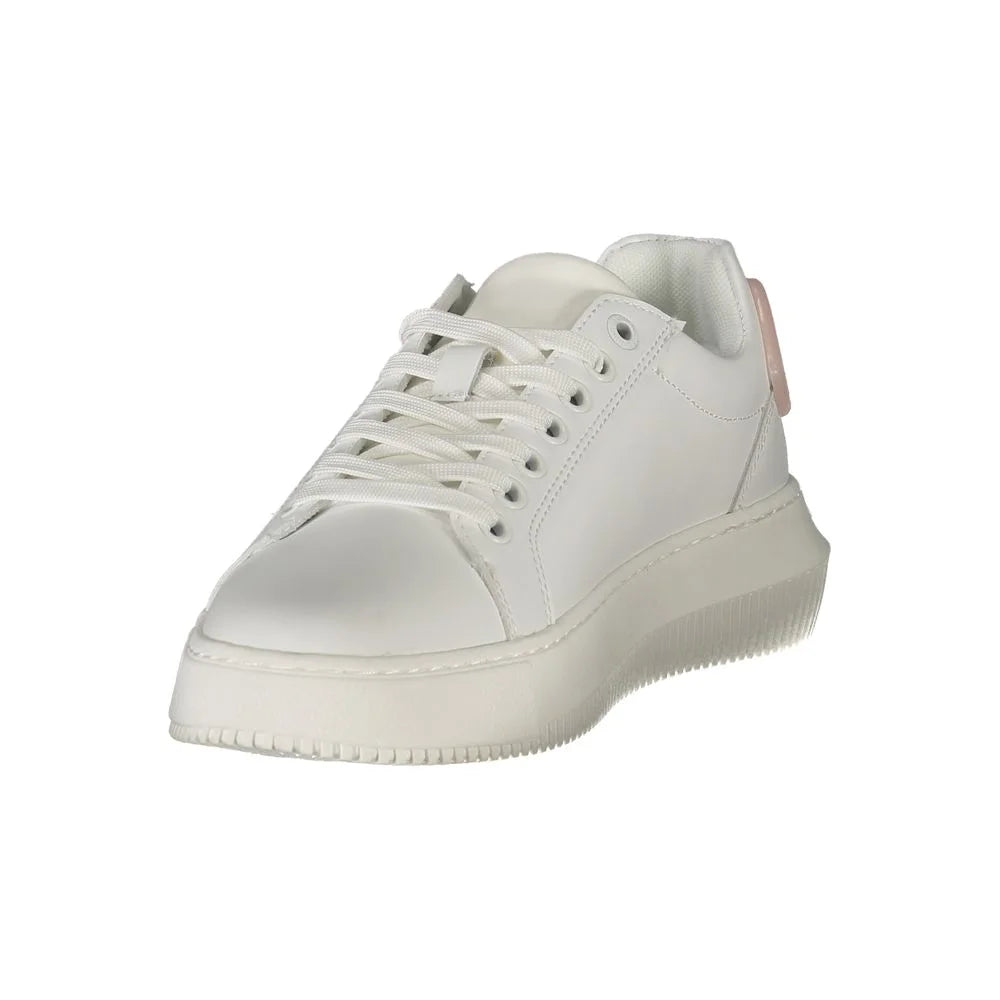 Calvin Klein White Leather Women Sneaker - Sneakers