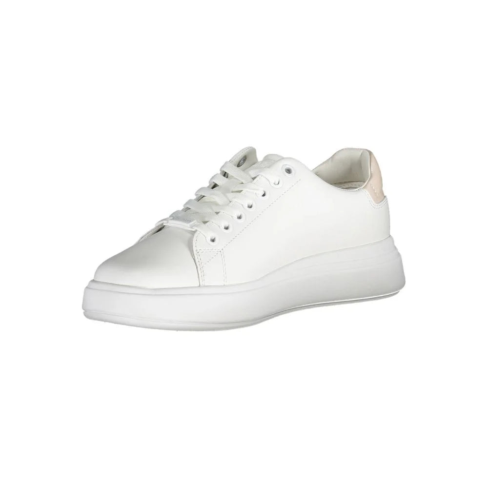 Calvin Klein White Leather Women Sneaker - Sneakers