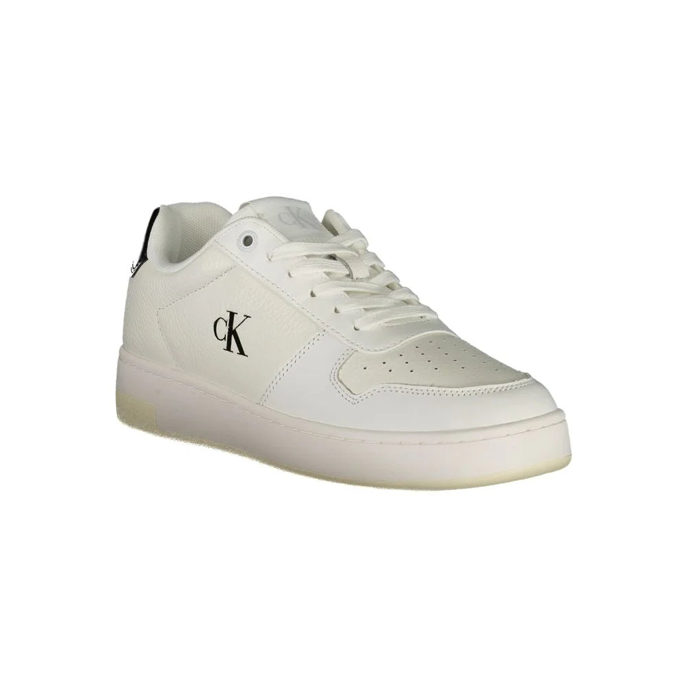 Calvin Klein White Leather Women Sneaker - Sneakers