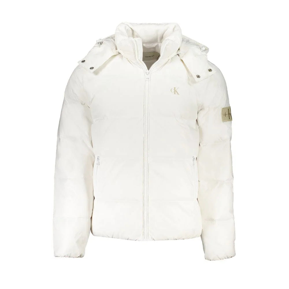 Calvin Klein White Polyamide Men Jacket - XXL