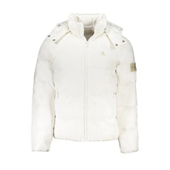 Calvin Klein White Polyamide Men Jacket - XXL