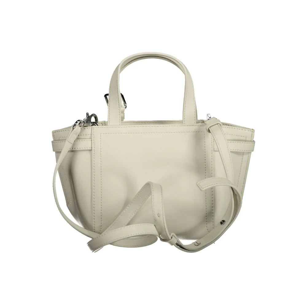 Calvin Klein White Polyester Handbag - Shopper Bags