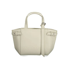 Calvin Klein White Polyester Handbag - Shopper Bags