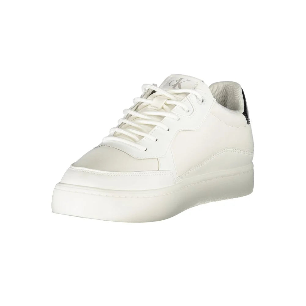 Calvin Klein White Polyester Men Sneaker - Sneakers