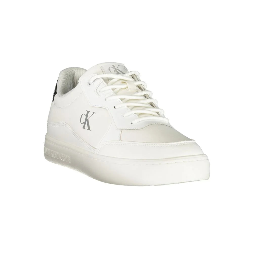 Calvin Klein White Polyester Men Sneaker - Sneakers