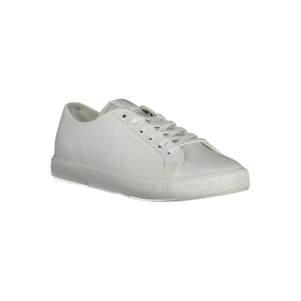Calvin Klein White Polyester Men Sneaker - Sneakers