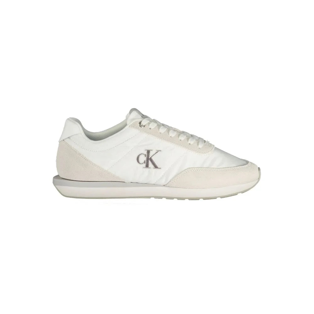 Calvin Klein White Polyester Sneaker