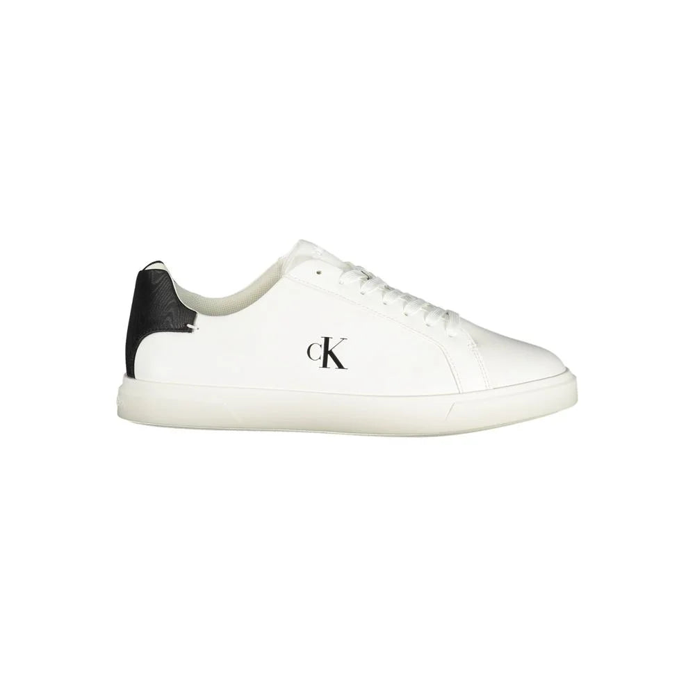 Calvin Klein White Polyester Sneaker