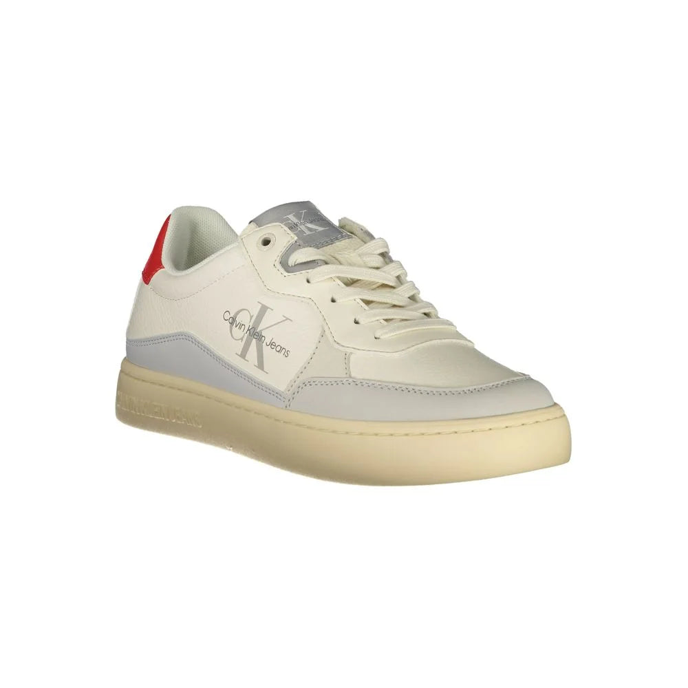 Calvin Klein White Polyester Sneaker - Athletic Shoes