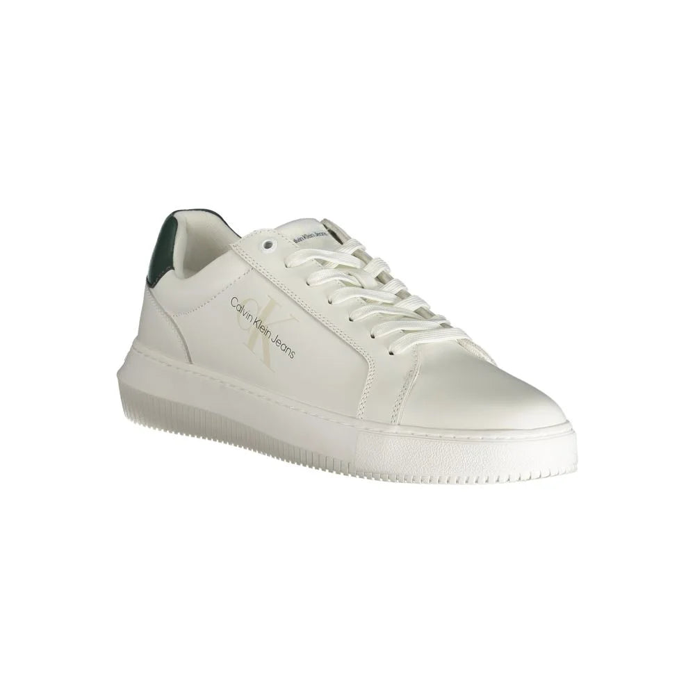 Calvin Klein White Polyester Sneaker - Athletic Shoes