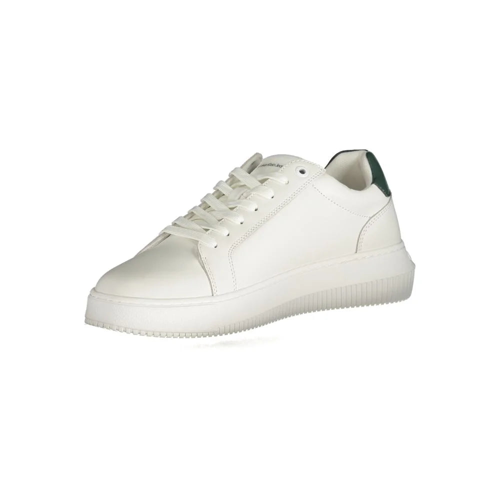Calvin Klein White Polyester Sneaker - Athletic Shoes