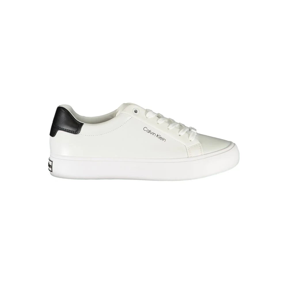 Calvin Klein White Polyester Sneaker - EU40/US10