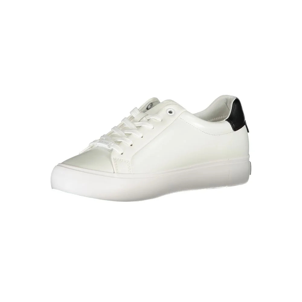 Calvin Klein White Polyester Sneaker - EU40/US10