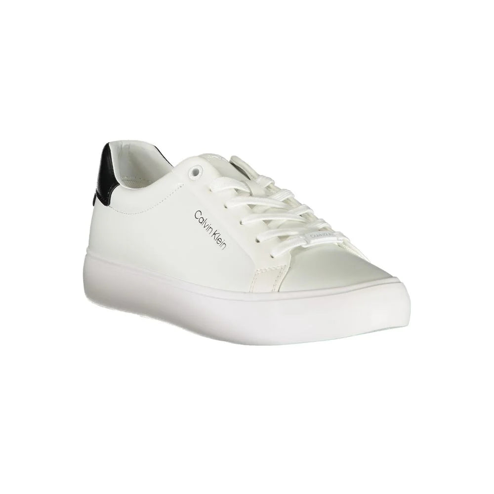 Calvin Klein White Polyester Sneaker - EU40/US10