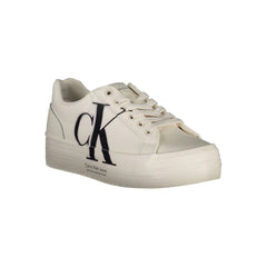 Calvin Klein White Polyester Sneaker - EU40/US10 - Sneakers