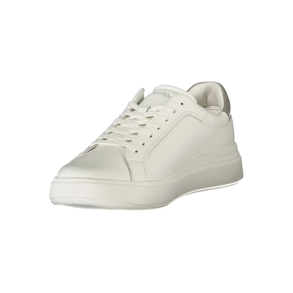 Calvin Klein White Polyester Sneaker - Sneakers