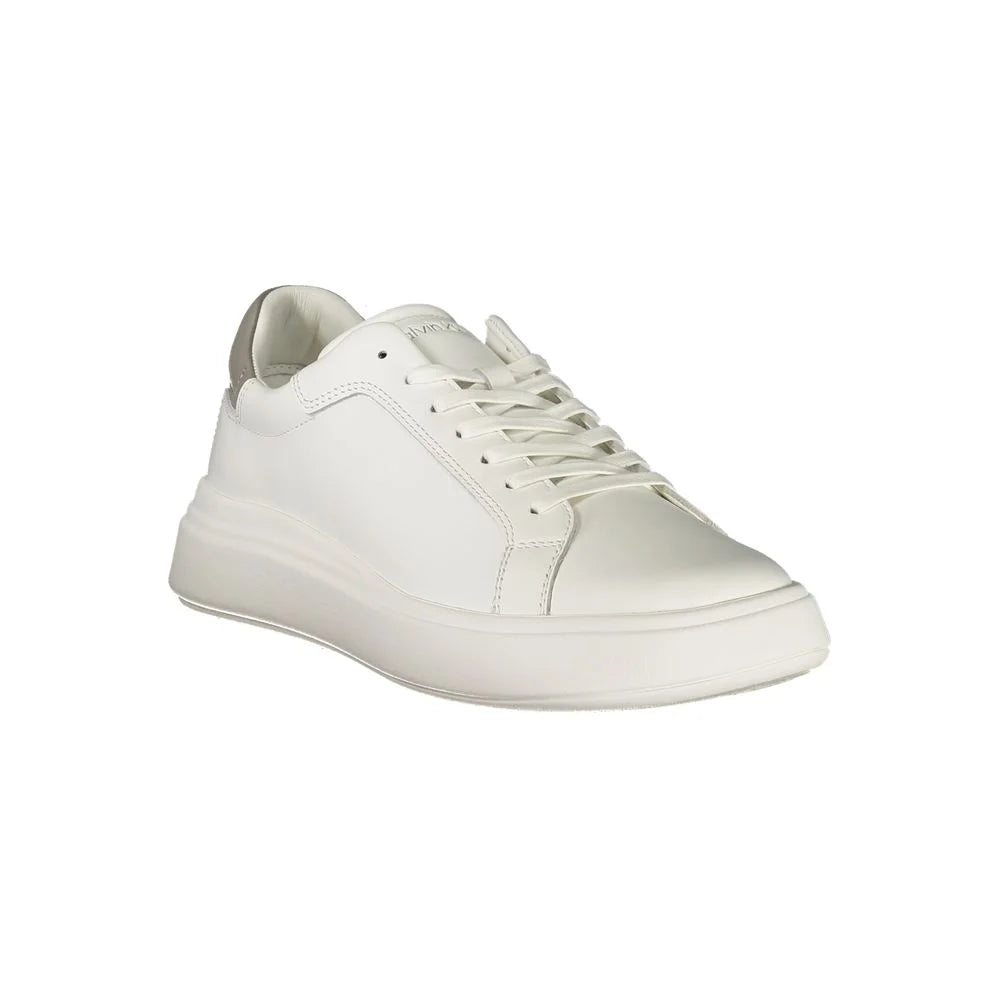 Calvin Klein White Polyester Sneaker - Sneakers