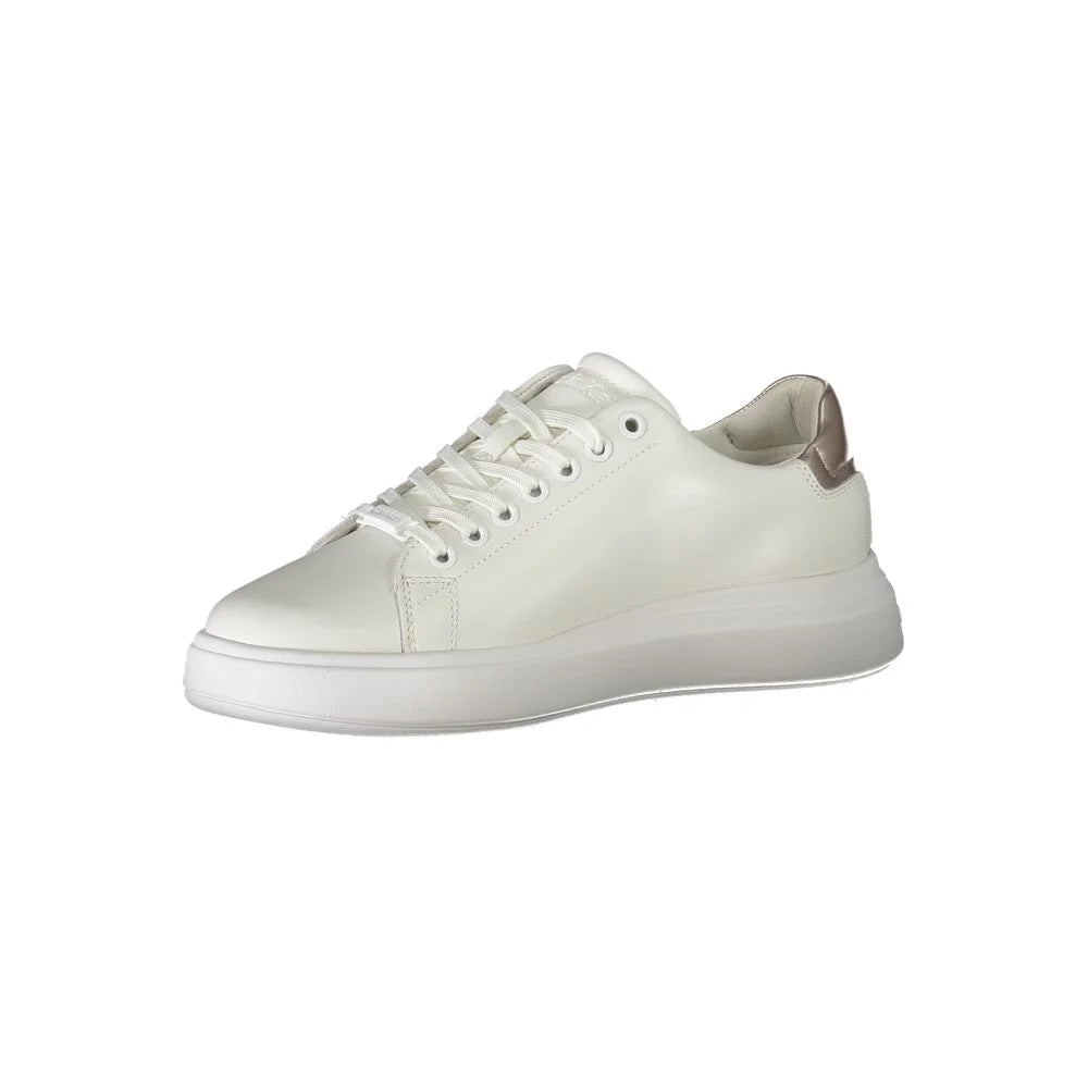 Calvin Klein White Polyester Sneaker - Sneakers