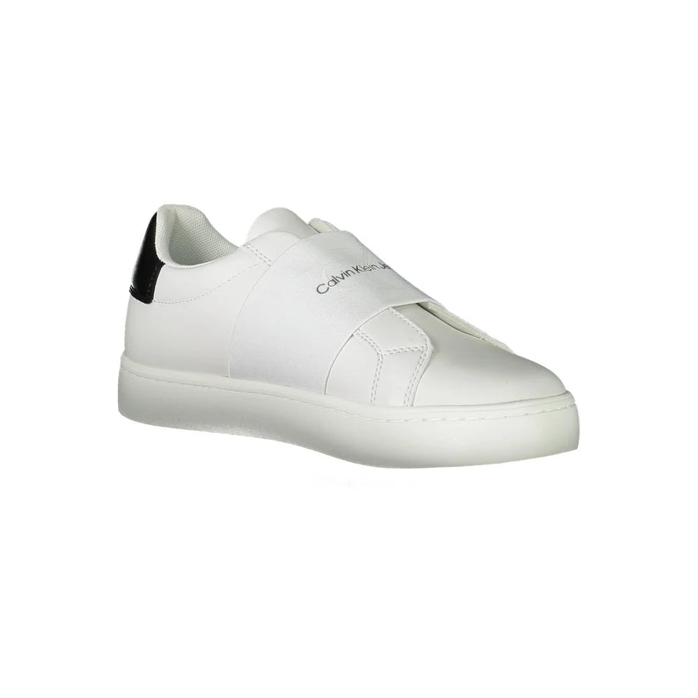 Calvin Klein White Polyester Sneaker - Sneakers