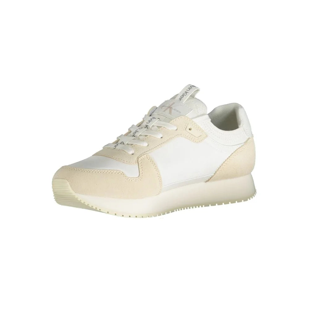 Calvin Klein White Polyester Sneaker - Sneakers