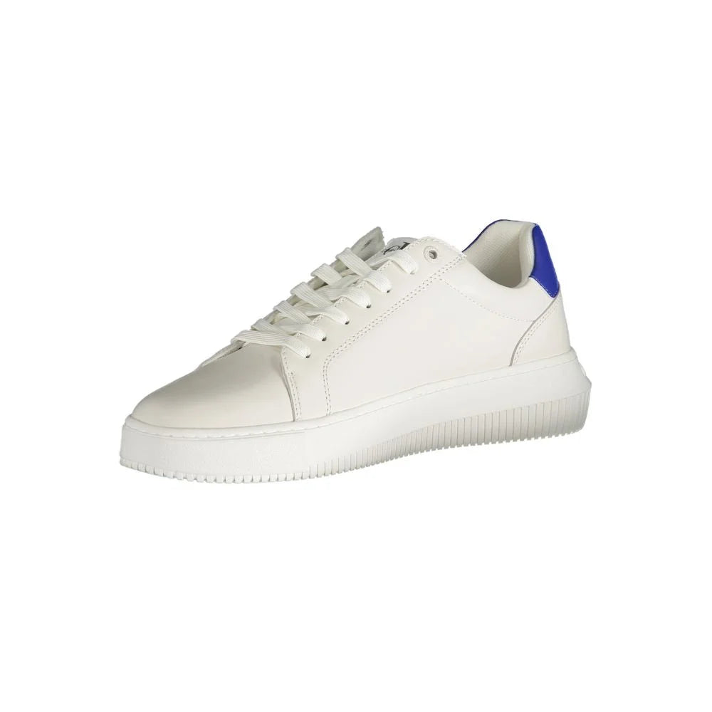 Calvin Klein White Polyester Sneaker - Sneakers