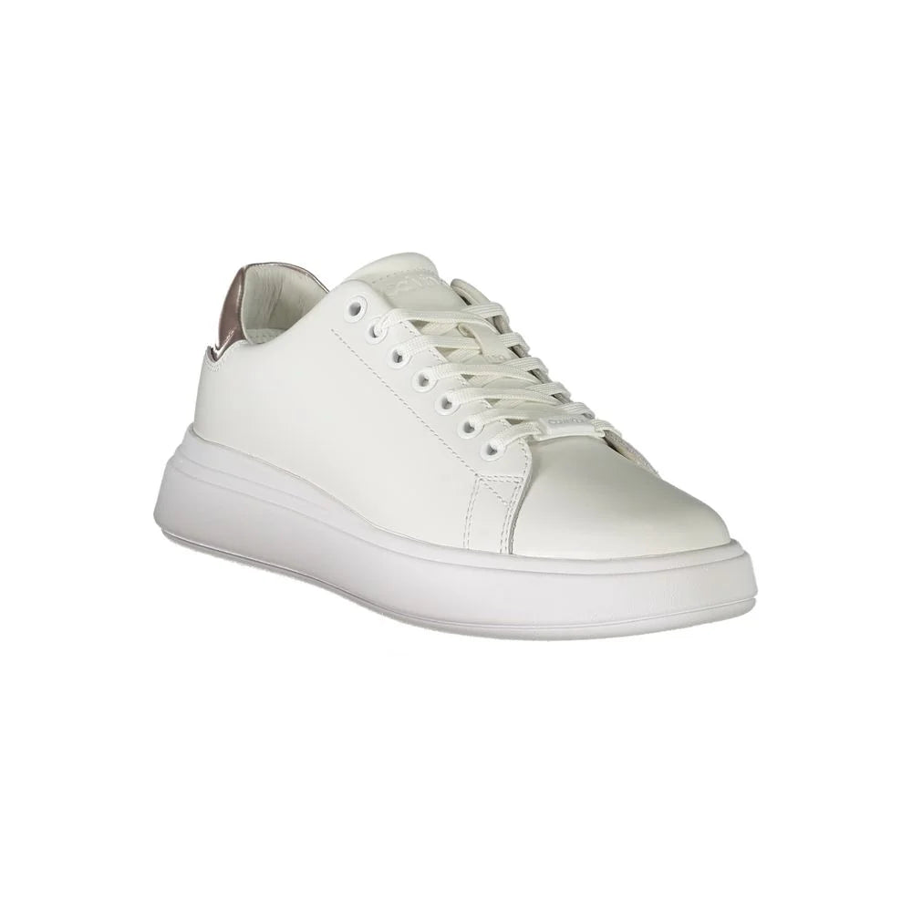 Calvin Klein White Polyester Sneaker - Sneakers