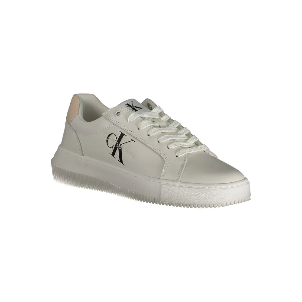 Calvin Klein White Polyester Sneaker - Sneakers