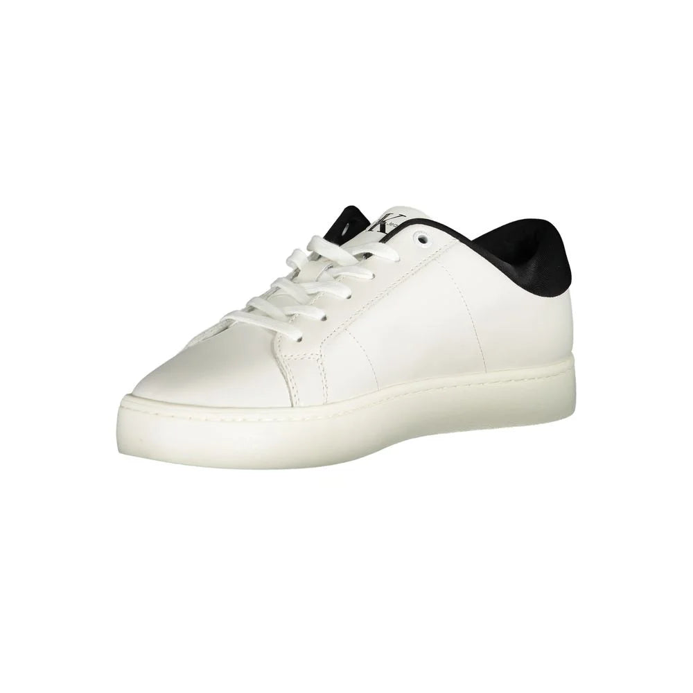 Calvin Klein White Polyester Sneaker - Sneakers
