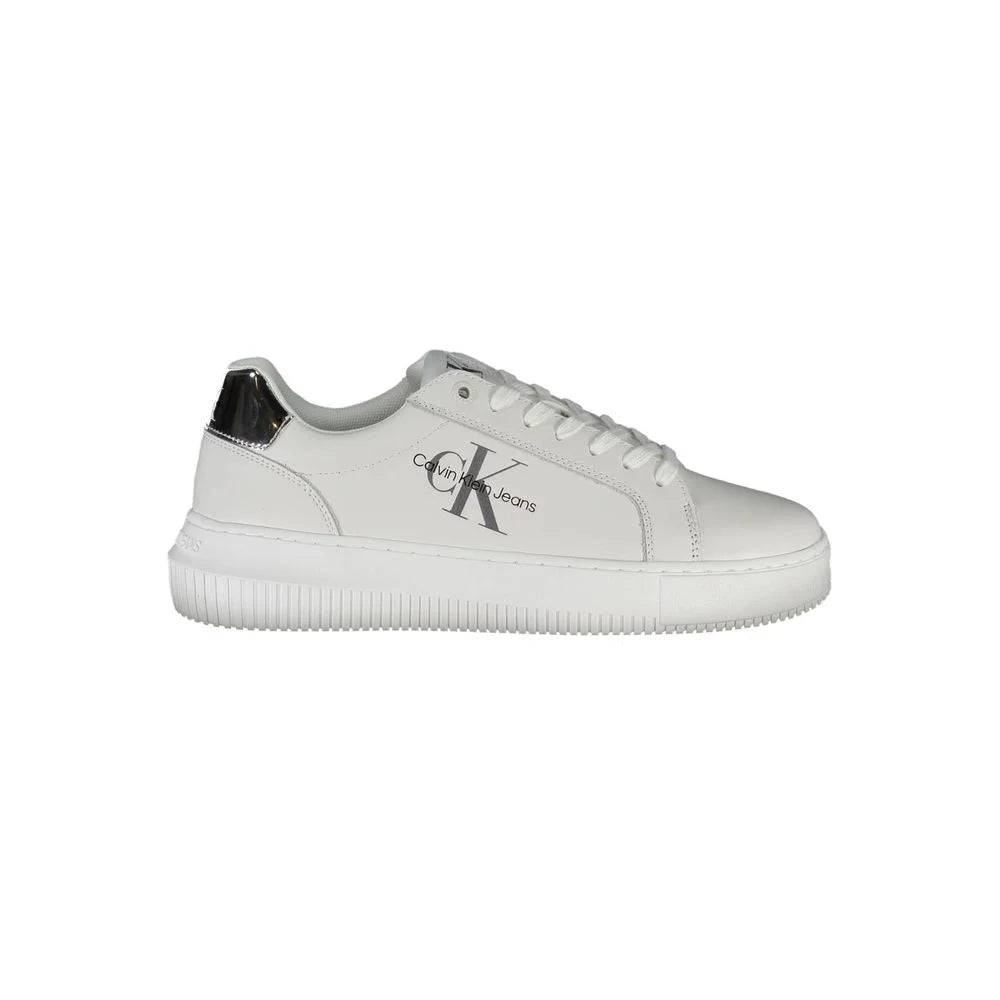 Calvin Klein White Polyester Sneaker - Sneakers