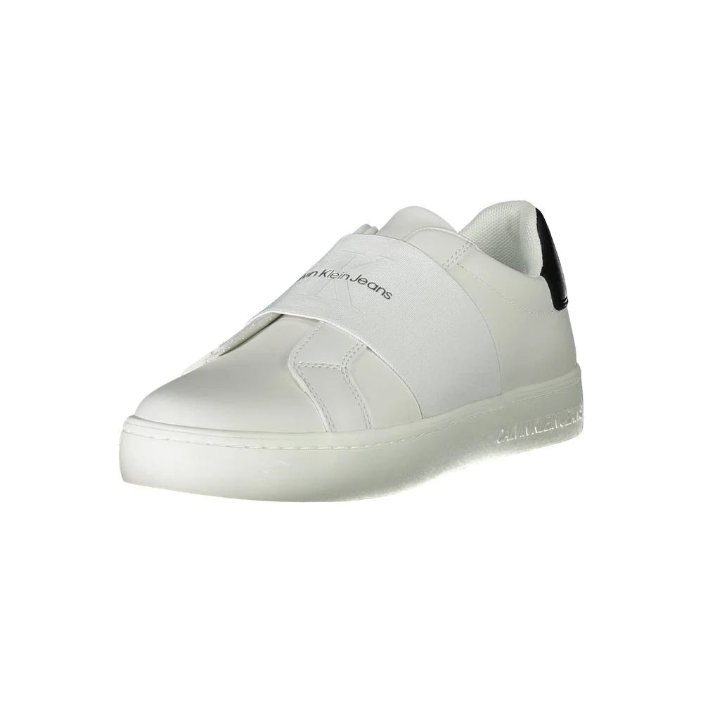 Calvin Klein White Polyester Sneaker - Sneakers