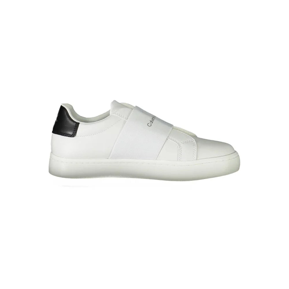 Calvin Klein White Polyester Sneaker - Sneakers