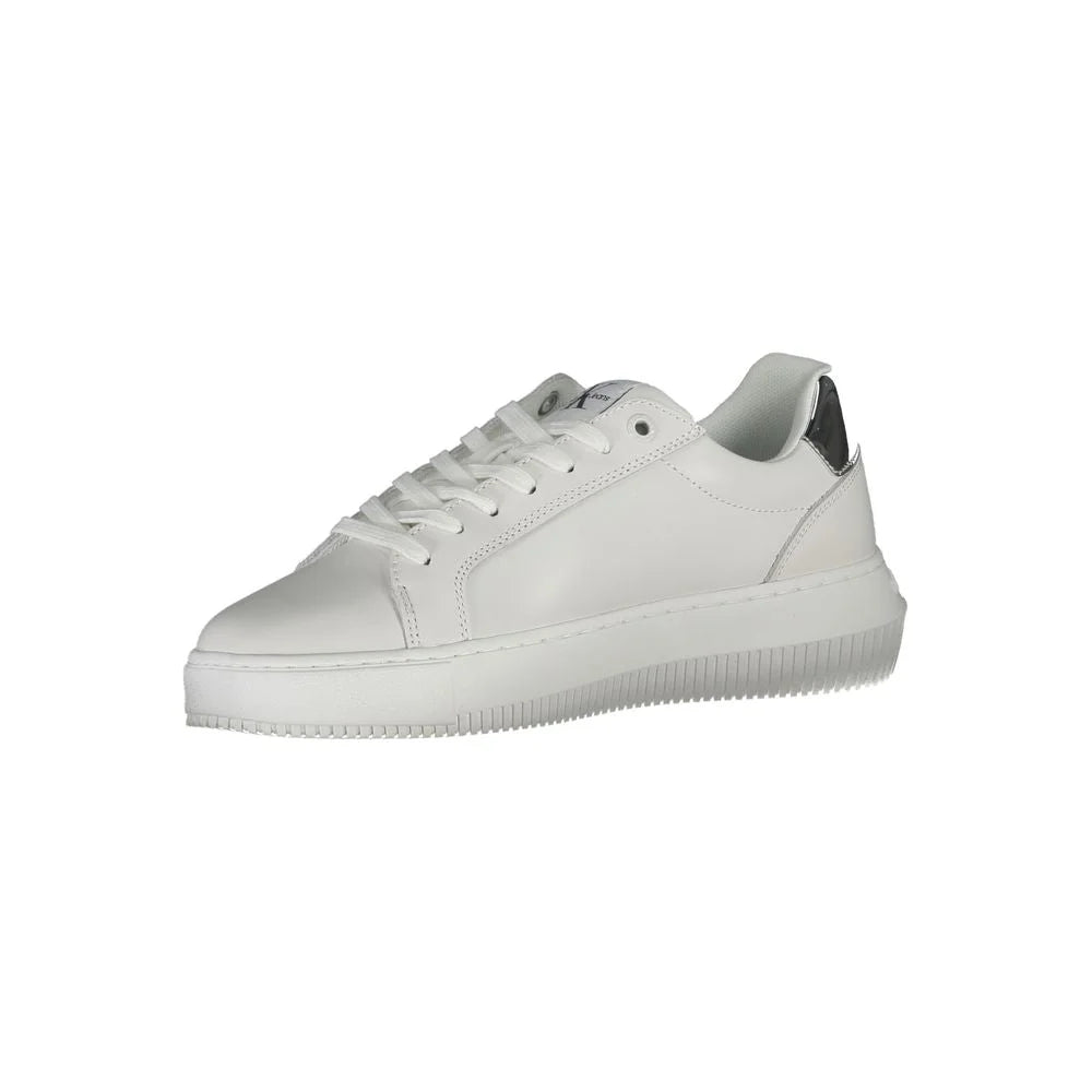 Calvin Klein White Polyester Sneaker - Sneakers