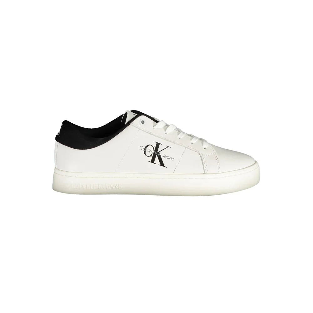 Calvin Klein White Polyester Sneaker - Sneakers