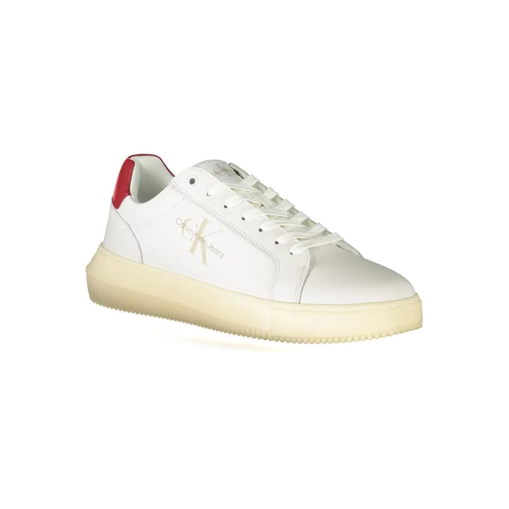 Calvin Klein White Polyester Sneaker - Sneakers