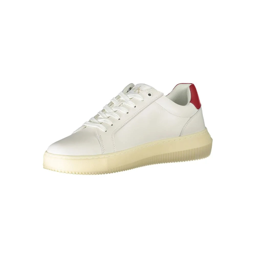 Calvin Klein White Polyester Sneaker - Sneakers