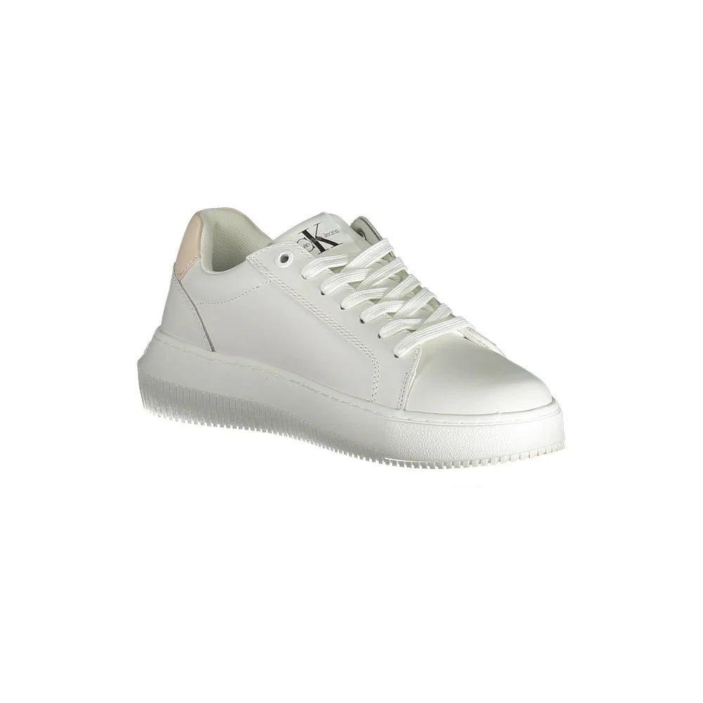 Calvin Klein White Polyester Women Sneaker