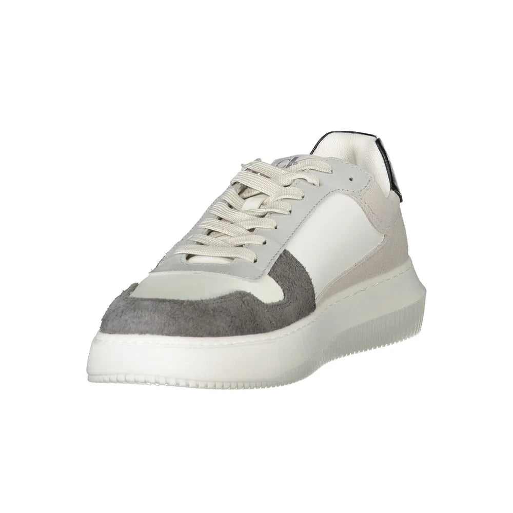 Calvin Klein White Polyethylene Men Sneaker - Sneakers