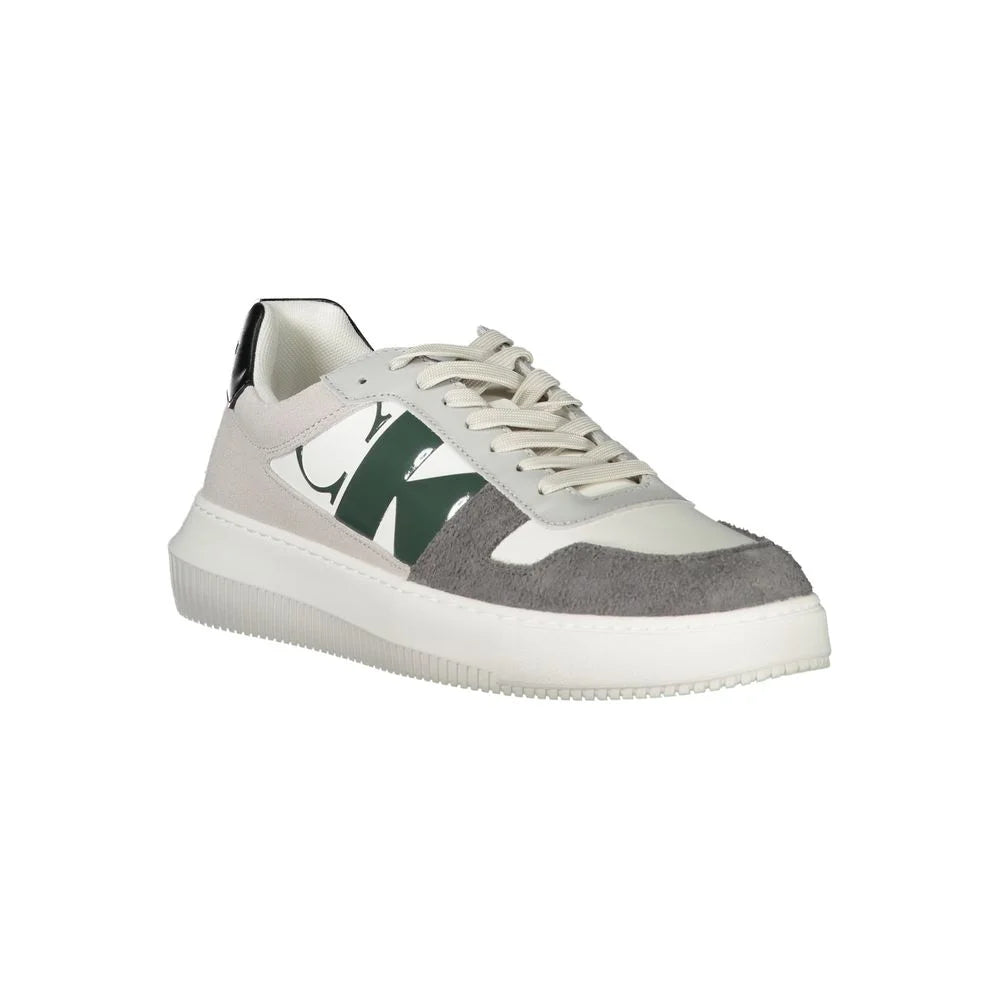 Calvin Klein White Polyethylene Men Sneaker - Sneakers