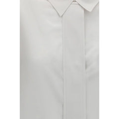 Calvin Klein White Silk Dress Shirt